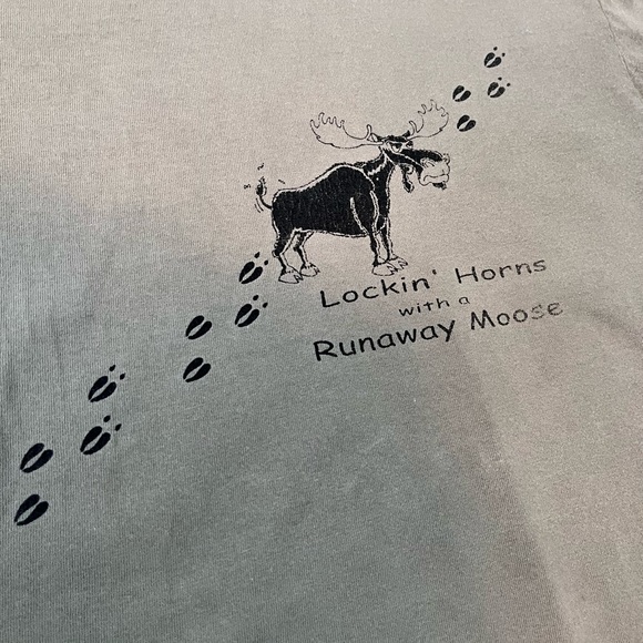 Large Vintage 2001 "Moose Fire" Tee - Picture 3 of 5